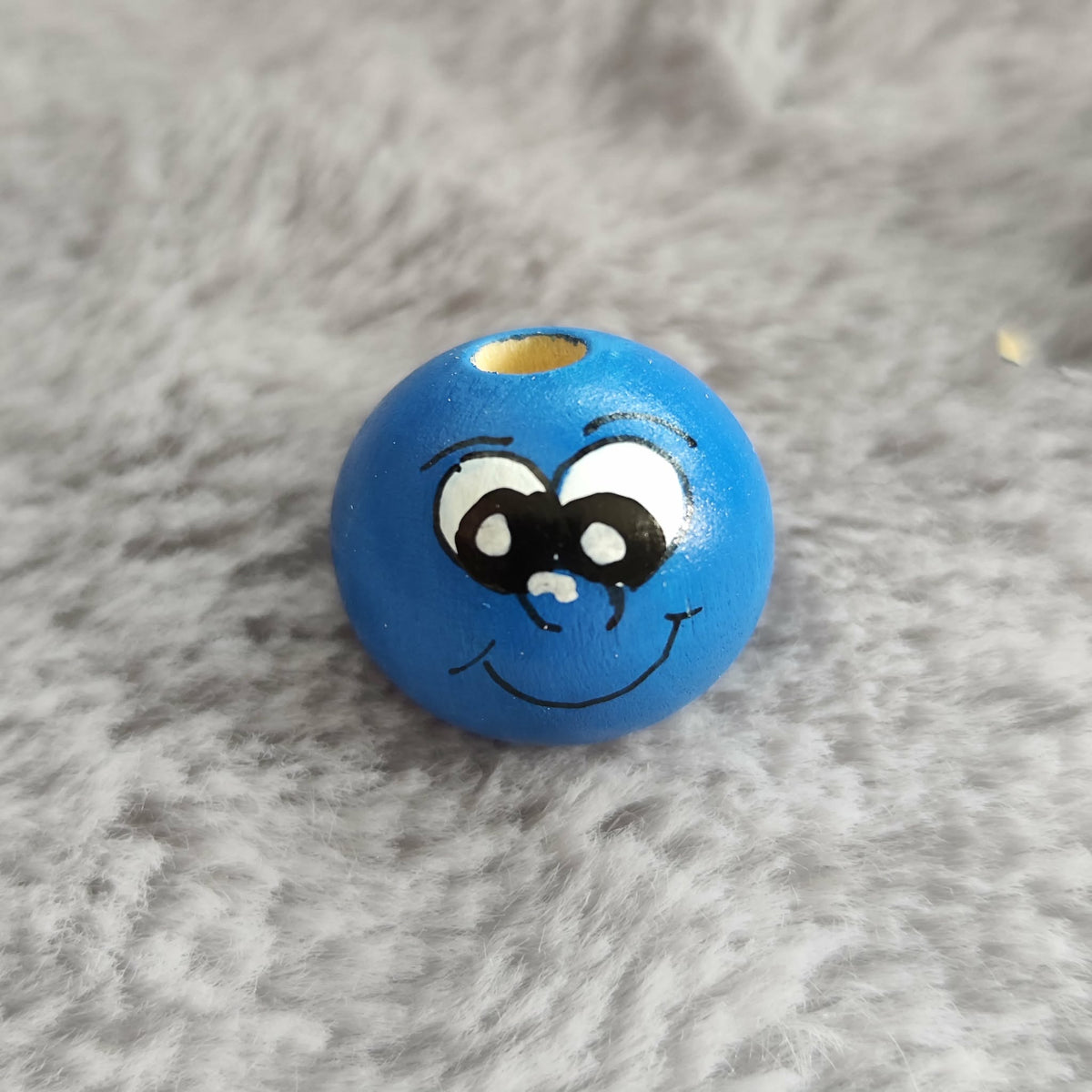 Blaue Wesen – Handbemalte Holzköpfchen | Chaoten in Blau