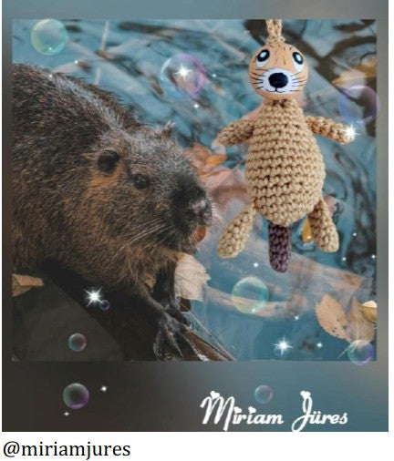 🧶 Häkelanleitung: Biber – fleißig, charmant & einfach zum Knuddeln