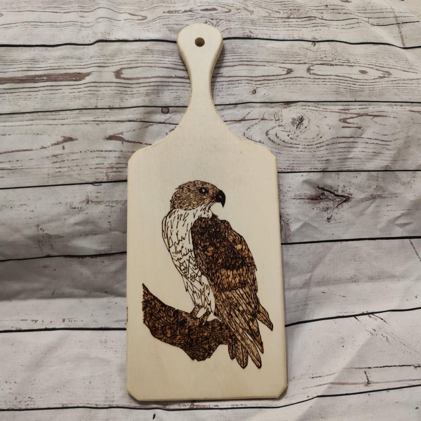 Deko-Schneidebrett aus Holz mit Brandmalerei – 30x12 cm