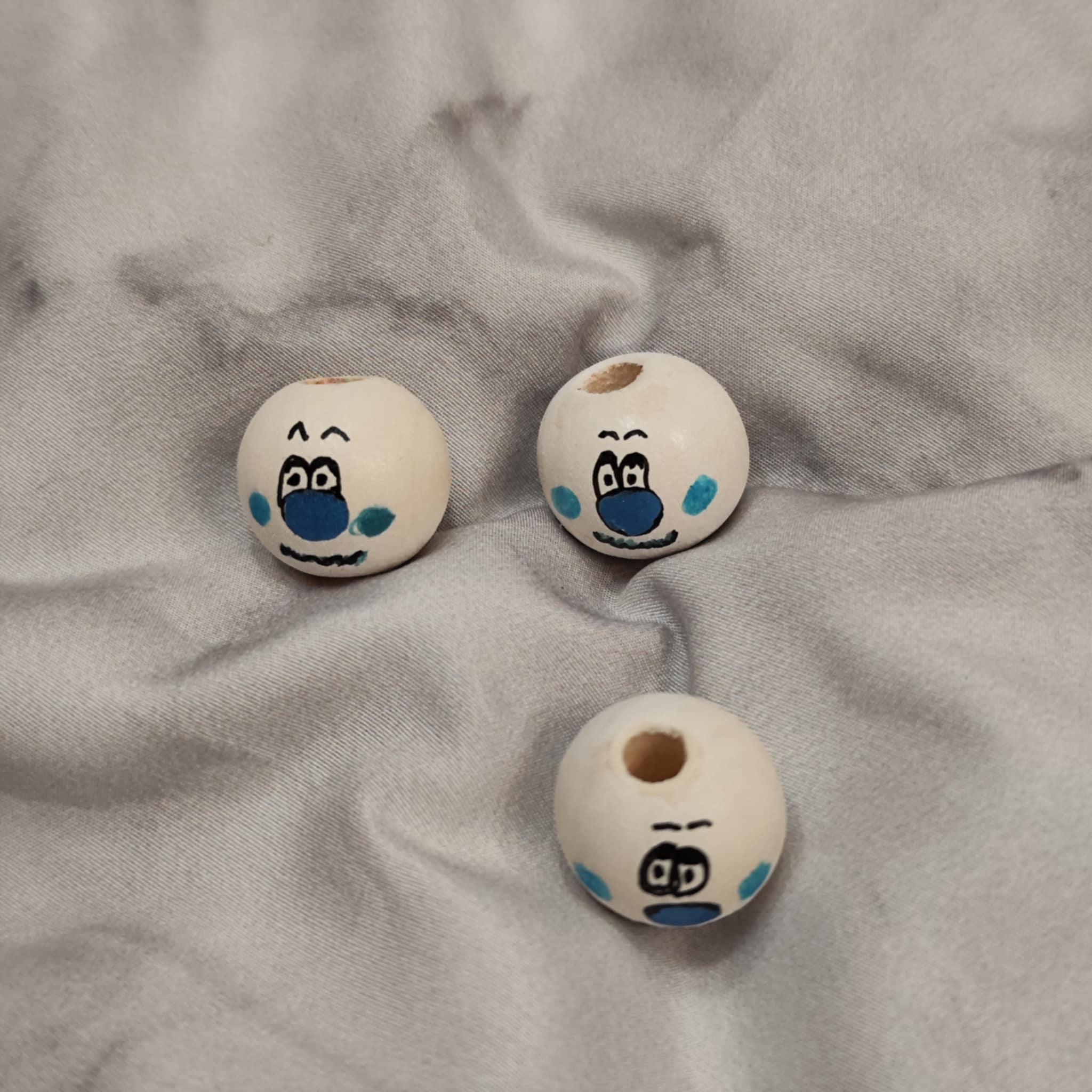 ❄️ 3er-Set Frostis – so frostig ist es! Weiße Gesichter mit Winterzauber