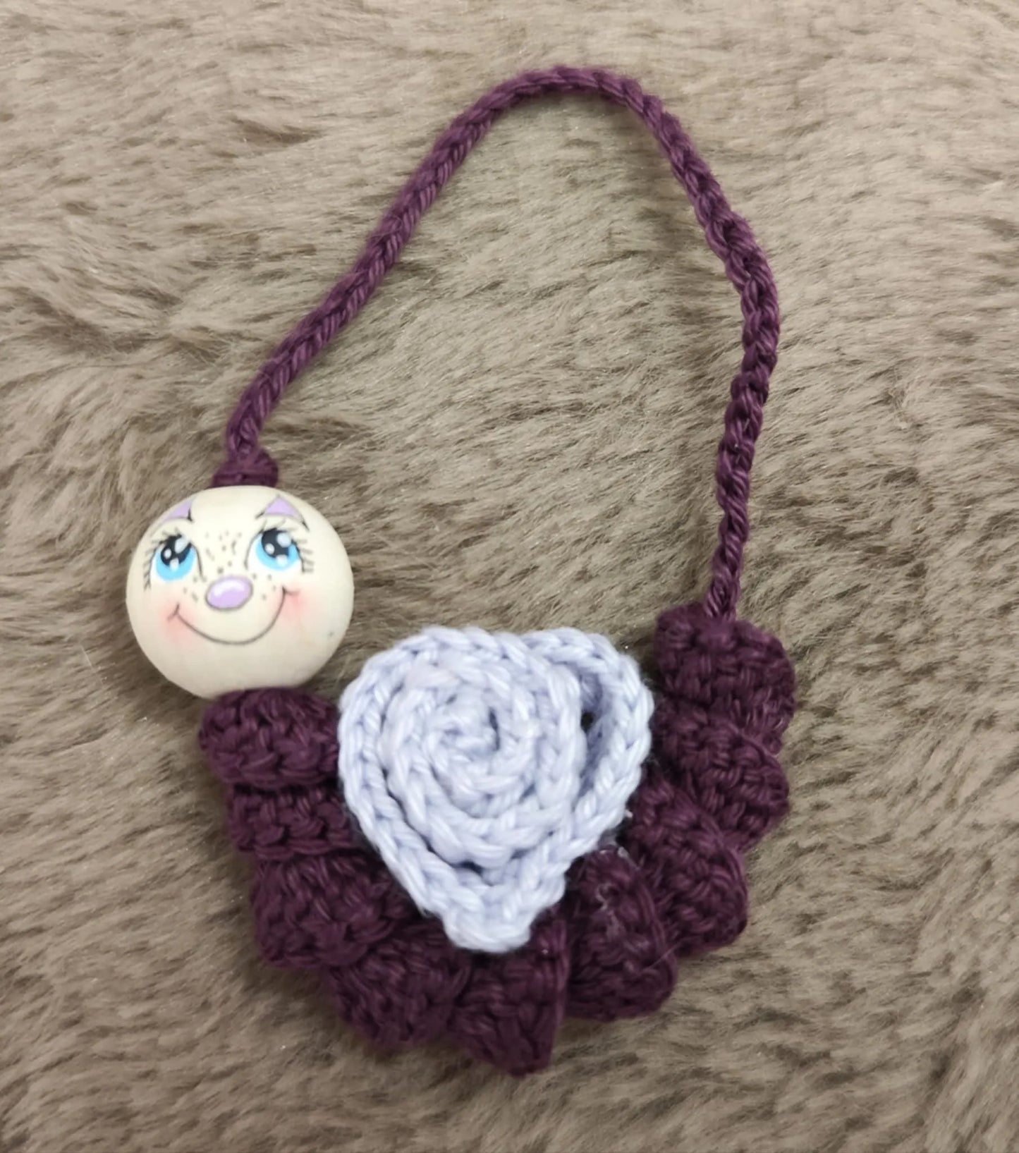 🧶 Love snail with heart house – When love has a home
