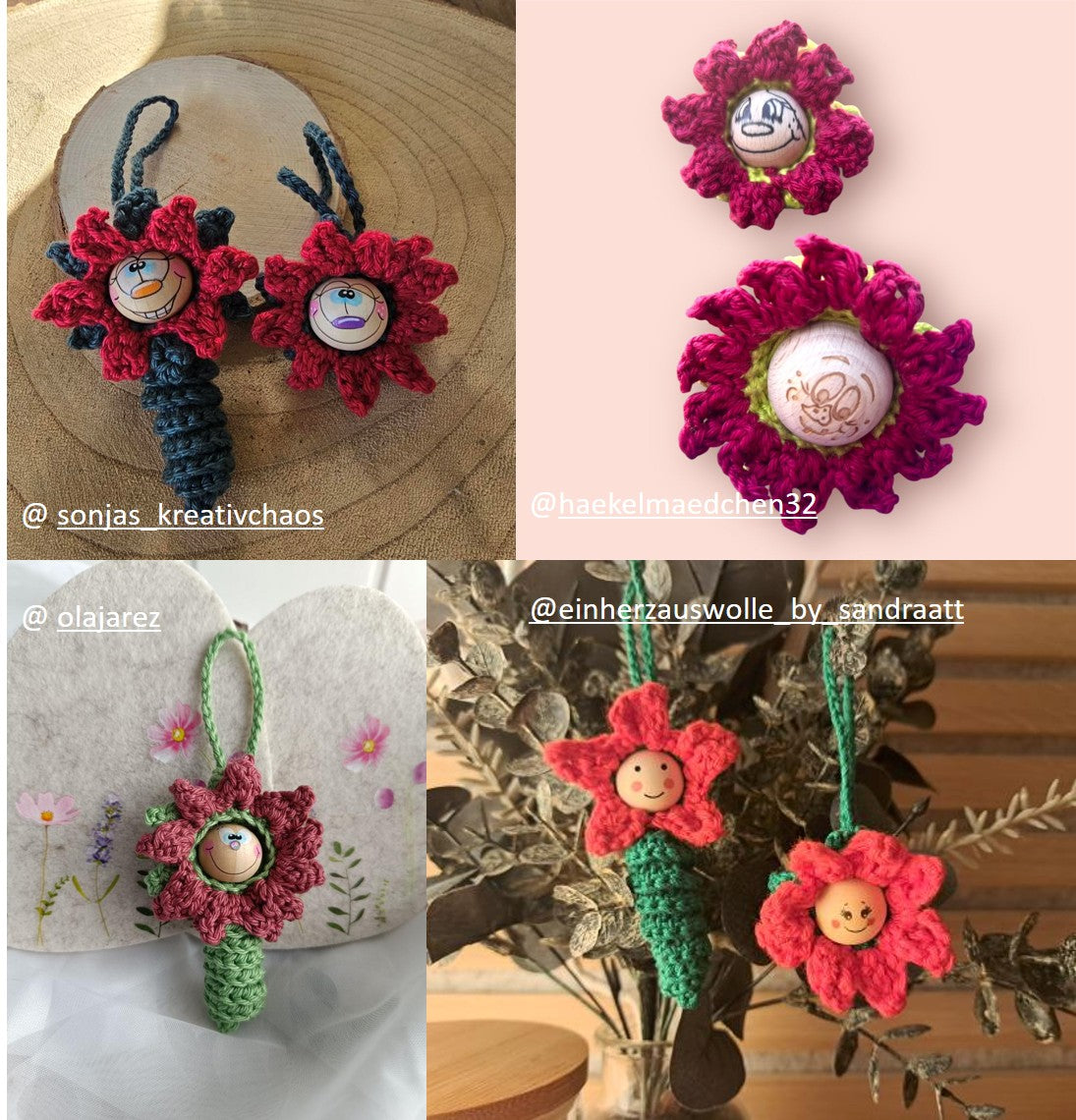 Weihnachtsstern Blumenwürmchen