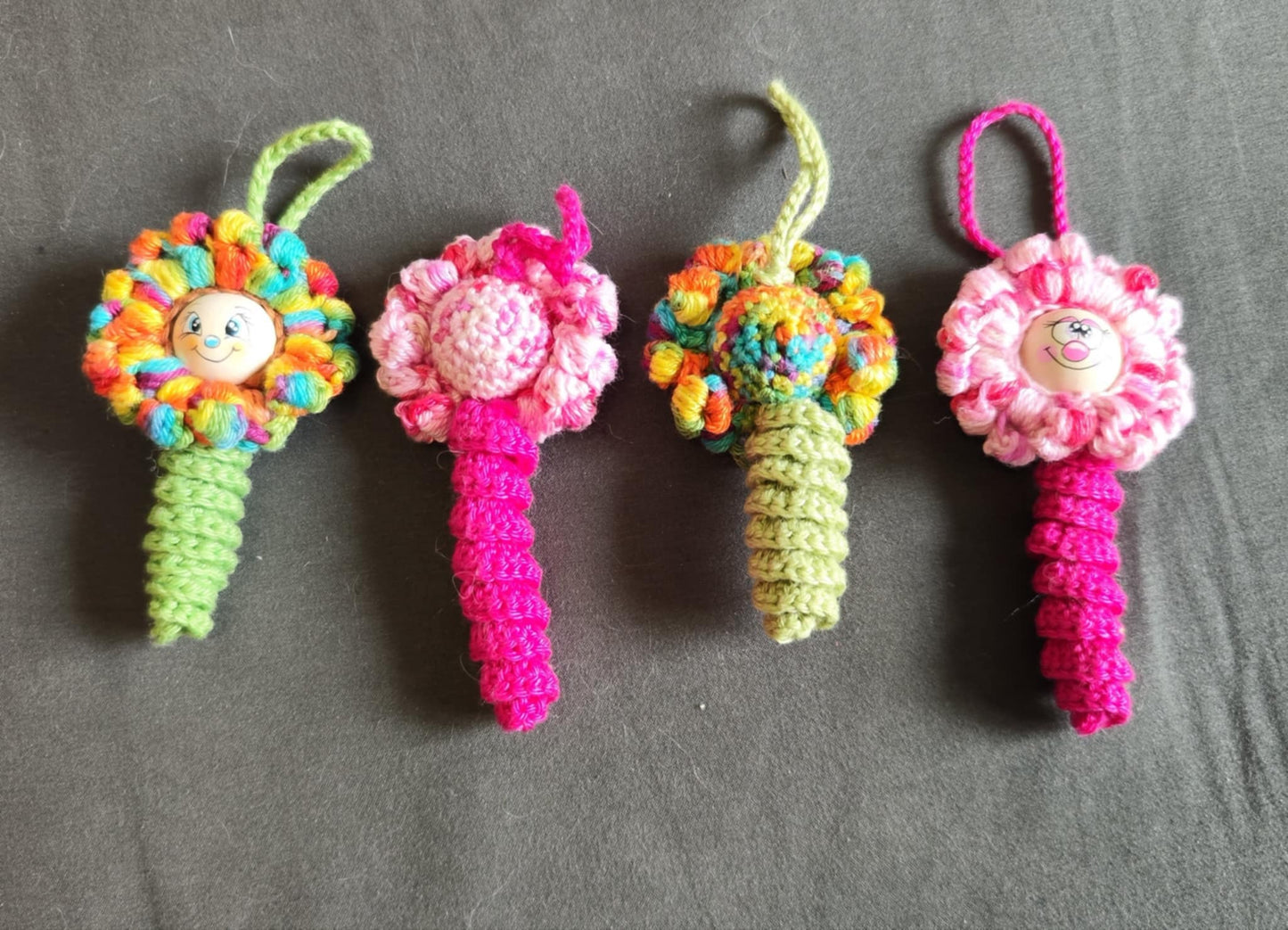 🌸 Crochet a tufted flower – Crochet pattern for advanced crocheters (PDF) 🌸