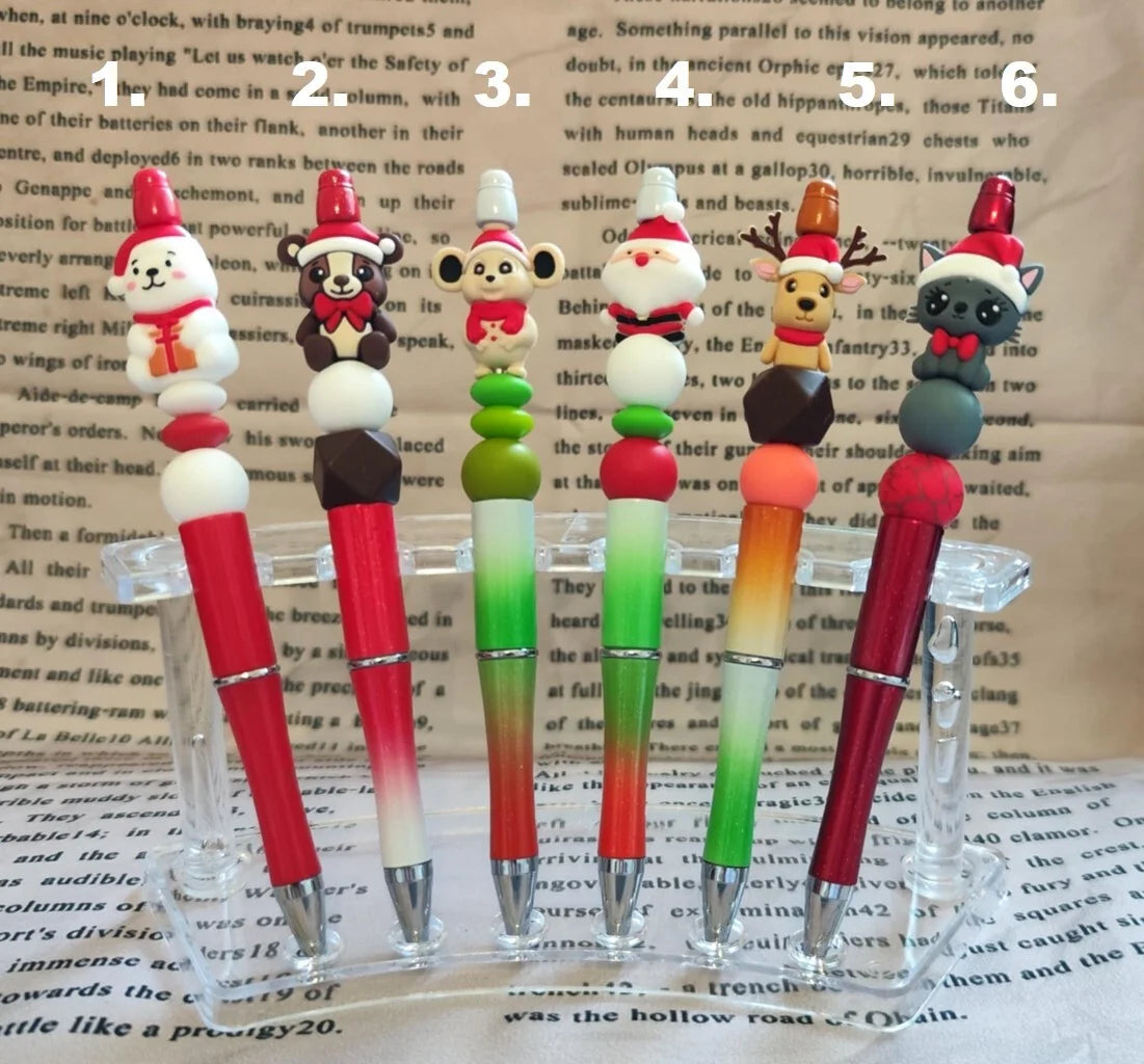 🖋️ Ballpoint pen “Christmas Gang” – colorful, cheerful & handmade — Version 1