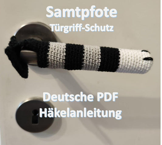 🐾 Neu im Shop: Häkelanleitung „Katzenpfote“ – süßer Türgriffschutz für dein Zuhause