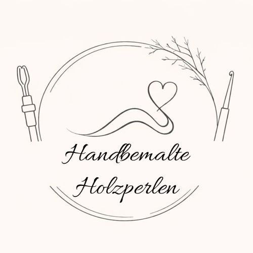 alle handbemalte Holzperlen