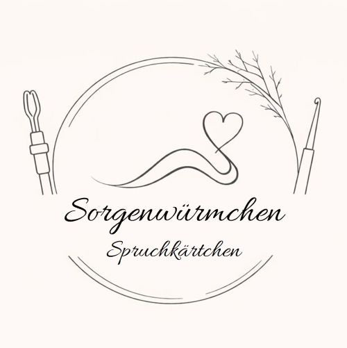 Kärtchen für Sorgenwürmchen