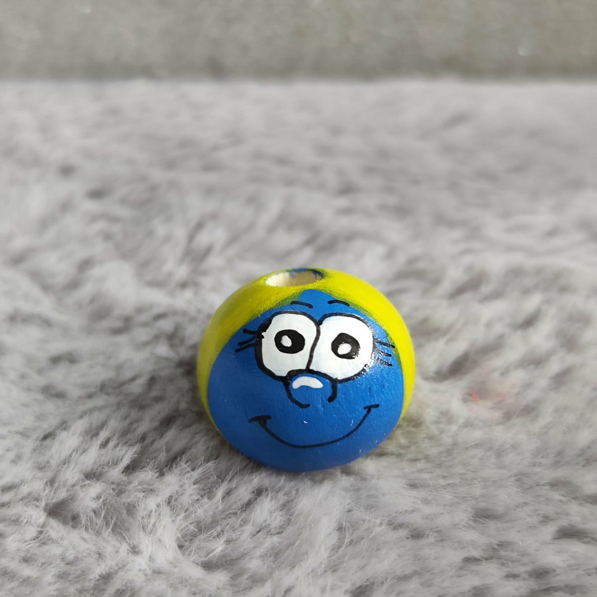 Blaue Wesen – Handbemalte Holzköpfchen | Chaoten in Blau