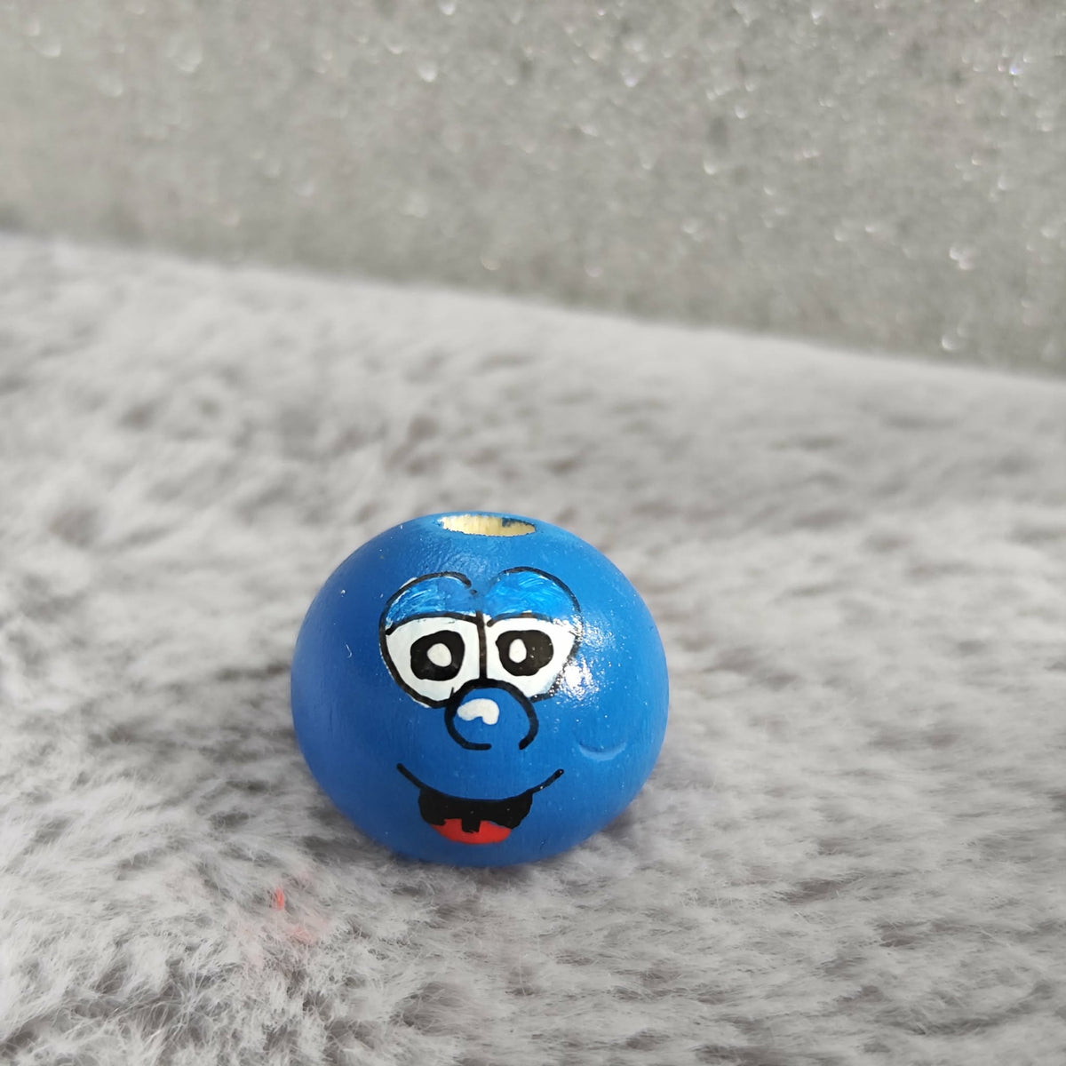 Blaue Wesen – Handbemalte Holzköpfchen | Chaoten in Blau
