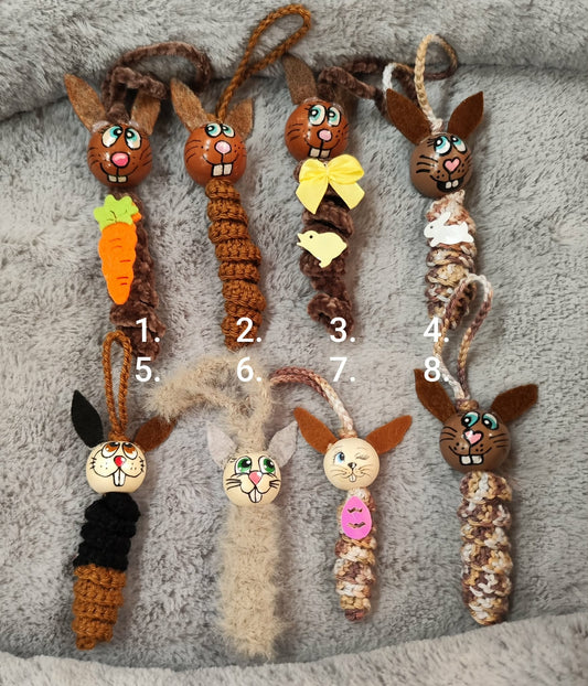 Hasen-Sorgenwürmchen in Brauntönen – Frühlingshafte Osterhäschen 🐰