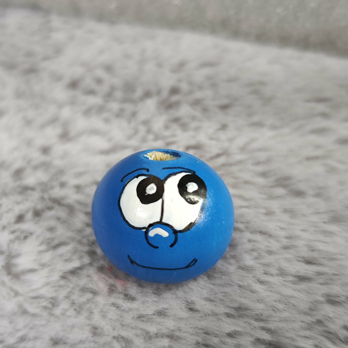 Blaue Wesen – Handbemalte Holzköpfchen | Chaoten in Blau