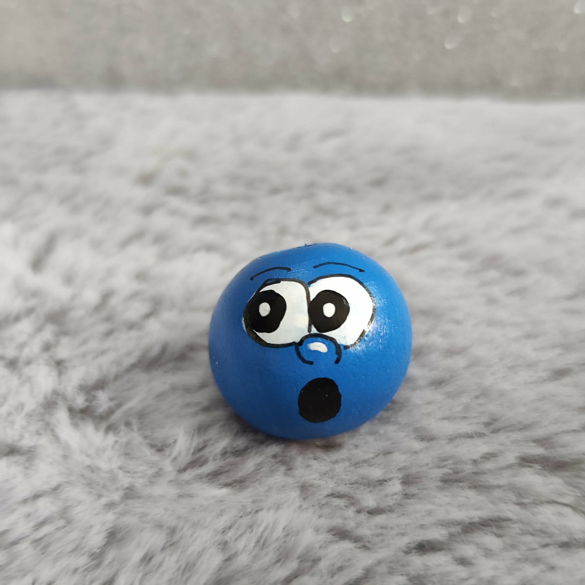 Blaue Wesen – Handbemalte Holzköpfchen | Chaoten in Blau