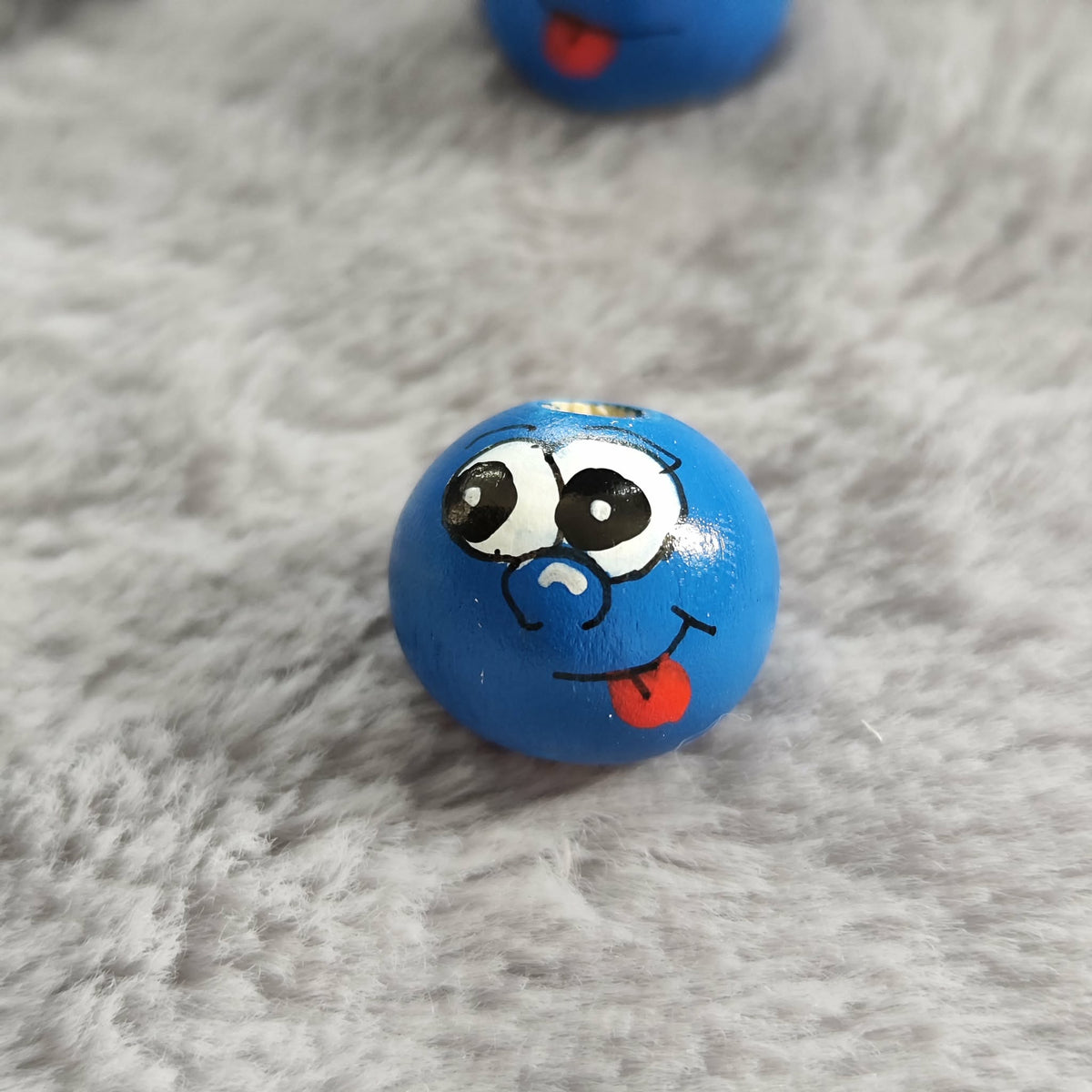 Blaue Wesen – Handbemalte Holzköpfchen | Chaoten in Blau