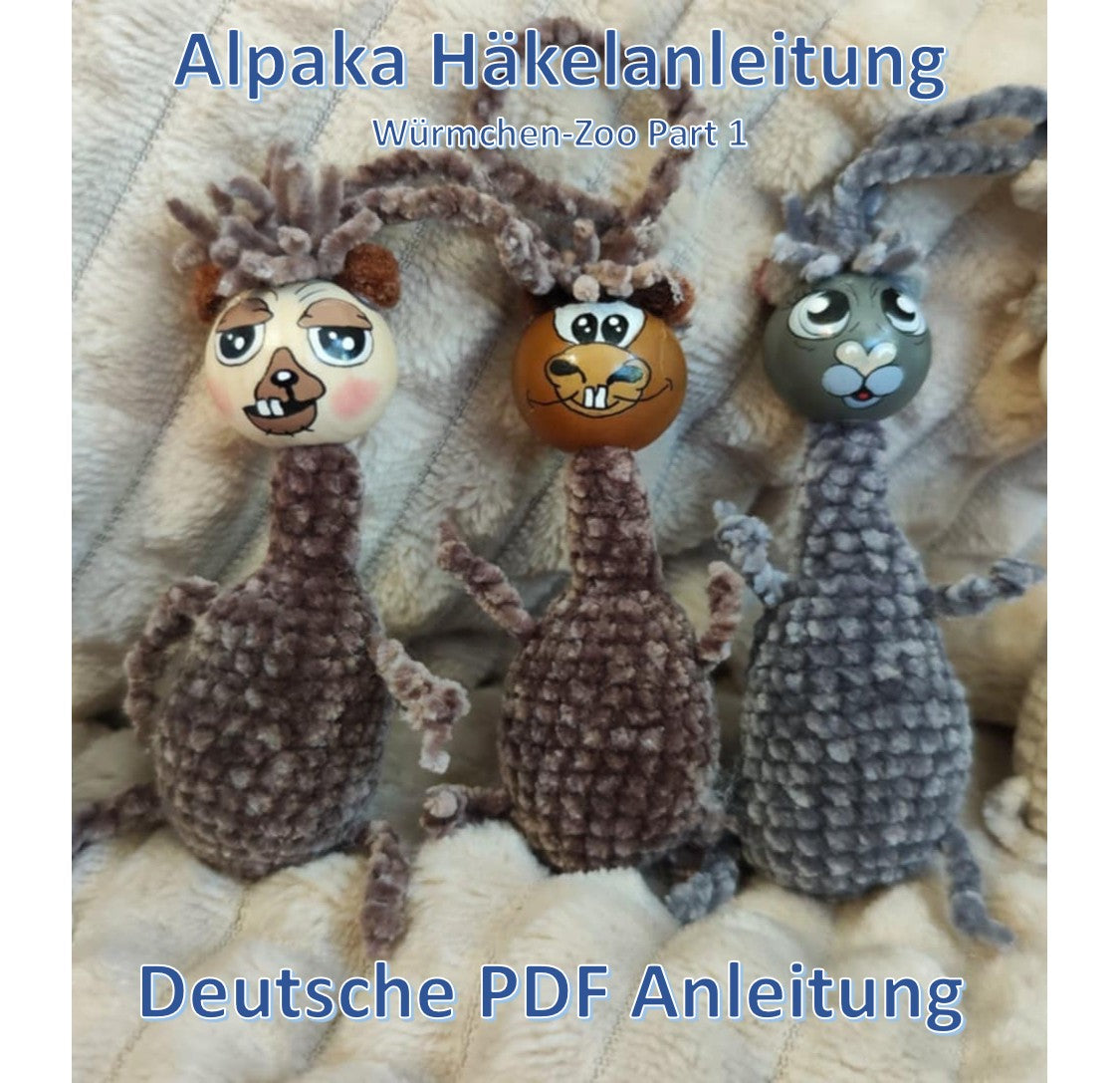 🧶 Häkelanleitung: Alpaka – charmant, flauschig & einfach unwiderstehlich