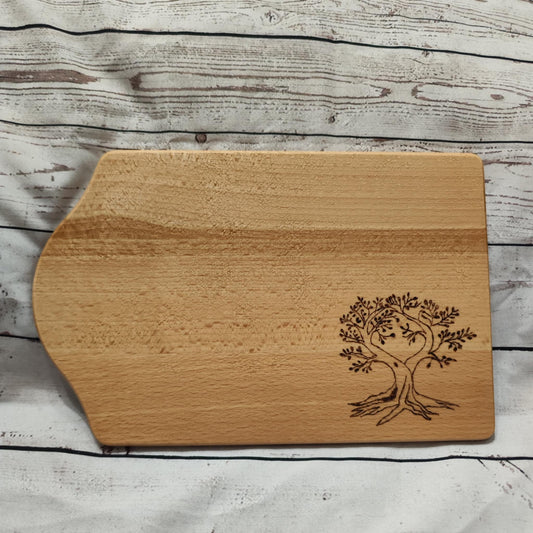 Jausenbrett aus Buchenholz mit Brandmalerei – Variante A (25x16 cm)