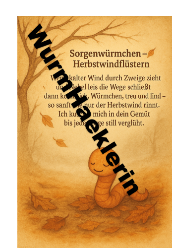 Autumn Worry Worms Card No. 2