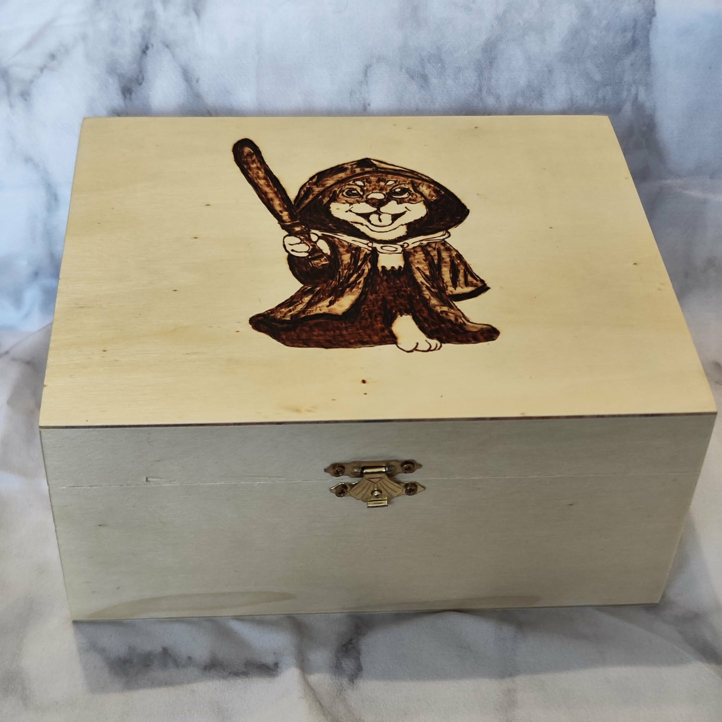 Holzbox mit Brandmalerei – Nerd & Pop Culture Motive (3 Größen)