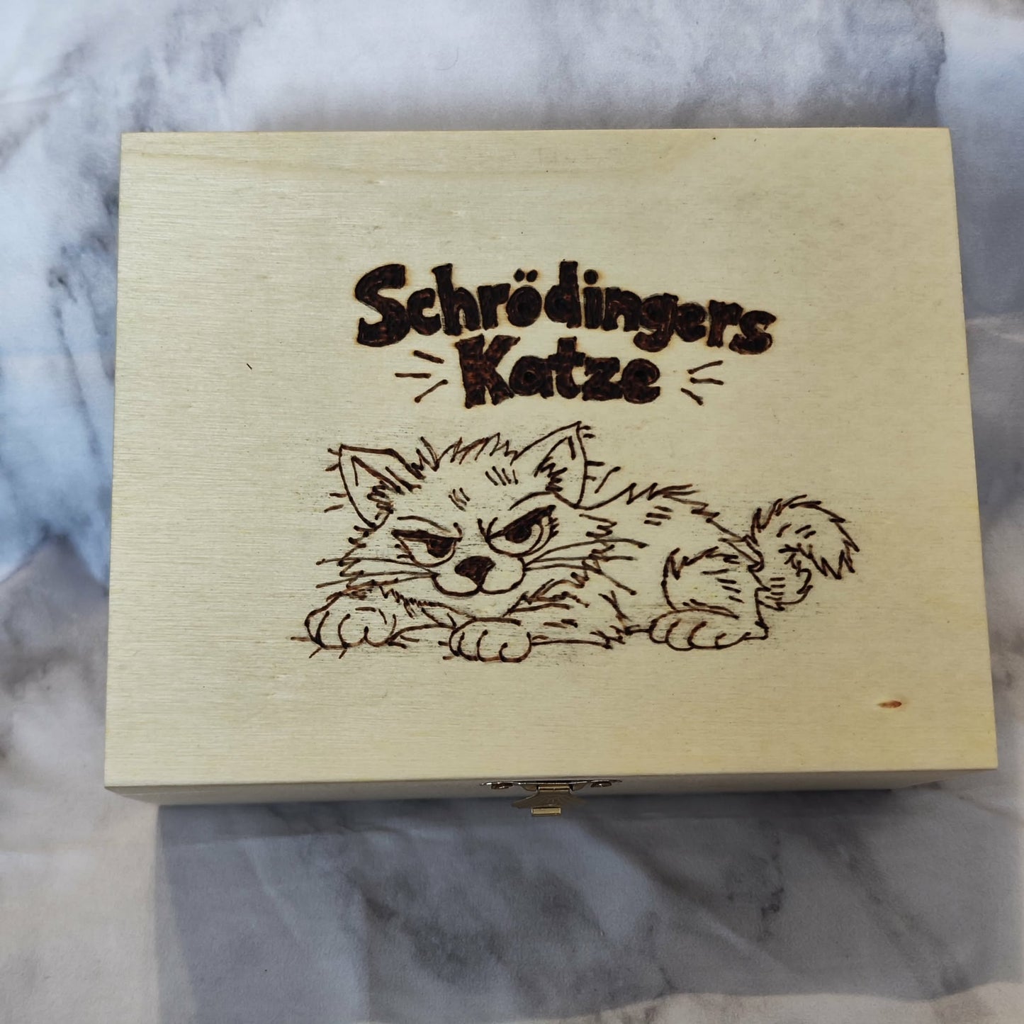 Holzbox mit Brandmalerei – Nerd & Pop Culture Motive (3 Größen)