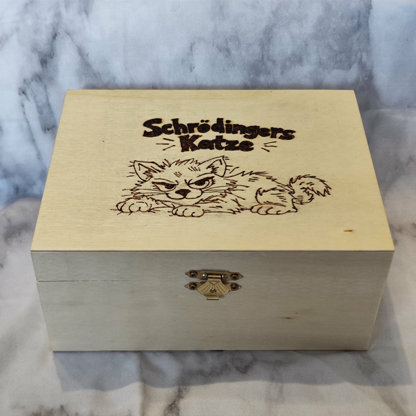 Holzbox mit Brandmalerei – Nerd & Pop Culture Motive (3 Größen)