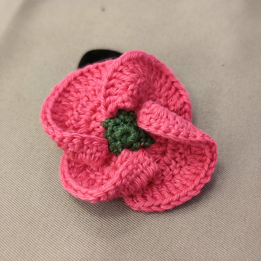 Blüten-Haargummi – gehäkelt, Ø ca. 5 cm