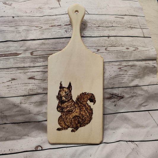 Deko-Schneidebrett aus Holz mit Brandmalerei – 30x12 cm