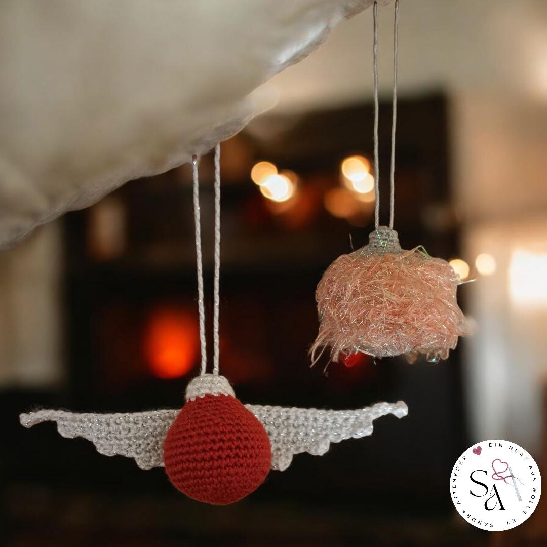 🎄 Häkelanleitung „Christbaumkugel 4in1“ – festliche Dekoideen zum Selberhäkeln (PDF) 🎄