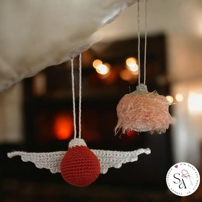 🎄 Häkelanleitung „Christbaumkugel 4in1“ – festliche Dekoideen zum Selberhäkeln (PDF) 🎄