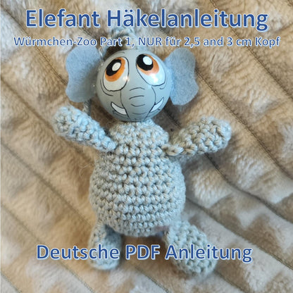 🧶 Häkelanleitung: Elefant – sanft, stark & einfach zum Liebhaben