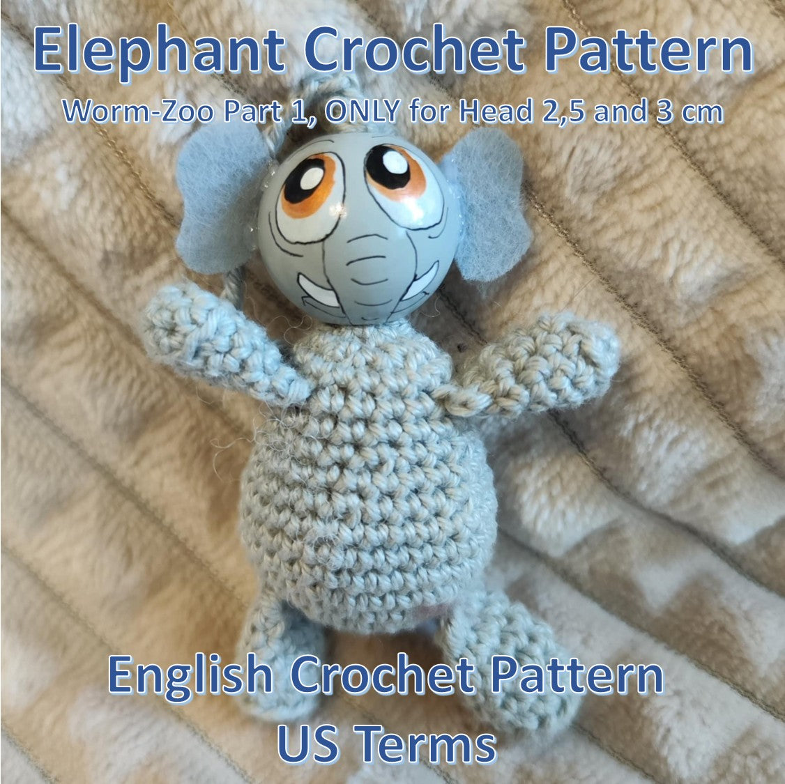 🧶 Häkelanleitung: Elefant – sanft, stark & einfach zum Liebhaben