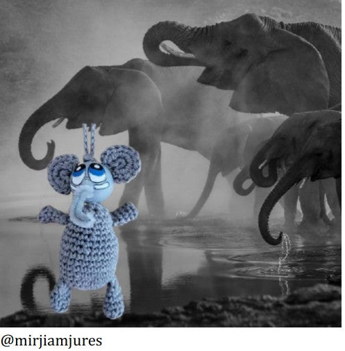 🧶 Häkelanleitung: Elefant – sanft, stark & einfach zum Liebhaben