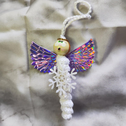 Handgehäkelte Engel – zarte Glücksbringer mit dezentem Glitzer