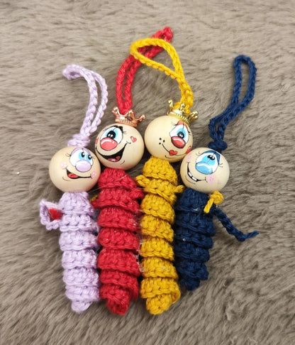 🧶 Sorgenwürmchen-Familie – Unzertrennlich & voller Liebe