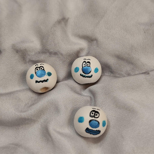 ❄️ 3er-Set Frostis – so frostig ist es! Weiße Gesichter mit Winterzauber