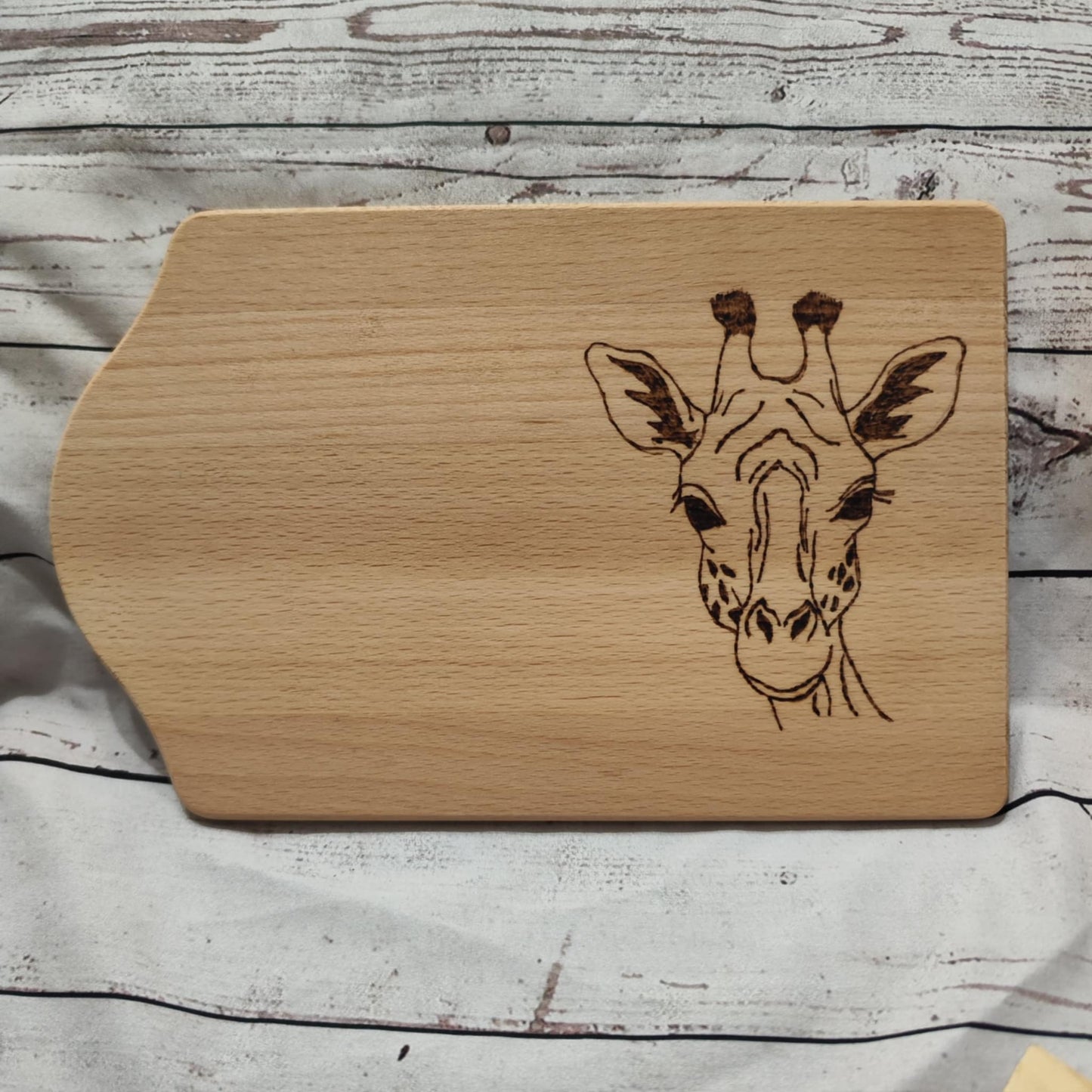 Jausenbrett aus Buchenholz mit Brandmalerei – Variante A (25x16 cm)