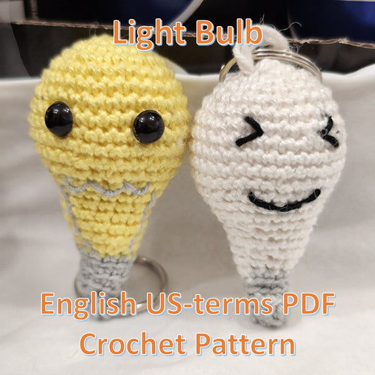 Häkelanleitung „Glühbirnen-Schlüsselanhänger" (PDF) 💡