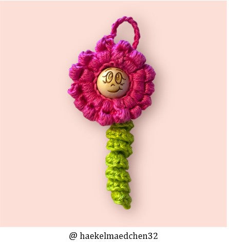 🌸 Crochet a tufted flower – Crochet pattern for advanced crocheters (PDF) 🌸