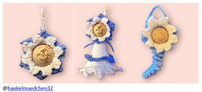 Eis-Blume Häkelanleitung deutsch Sorgenwürmchen