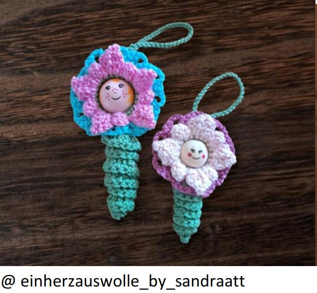 🌸 Crochet a magic flower – crochet pattern for beginners (PDF) 🌸