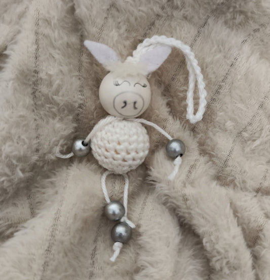 🤍 Sorgenwürmchen „Schlichter Schimmel“ – dezent, fein & zeitlos