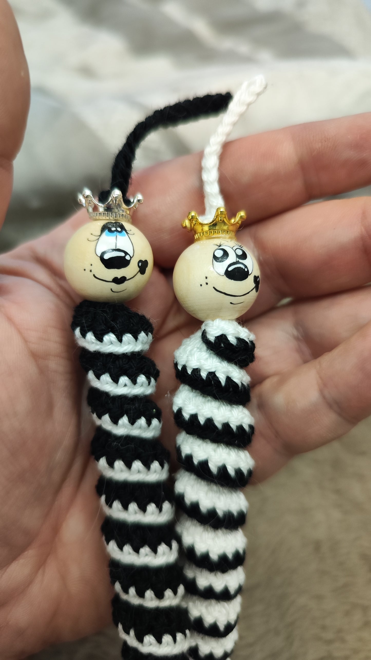 ♣️ King &amp; Queen of Clubs – The tactful Worry Worm Set