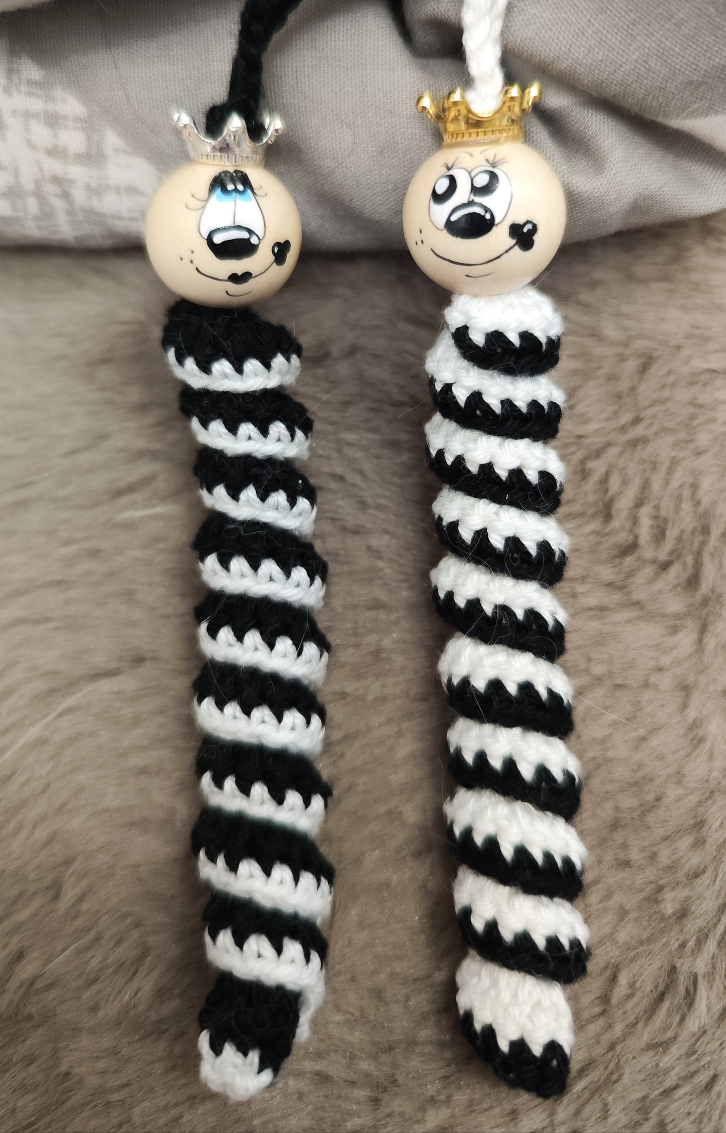 ♣️ King &amp; Queen of Clubs – The tactful Worry Worm Set