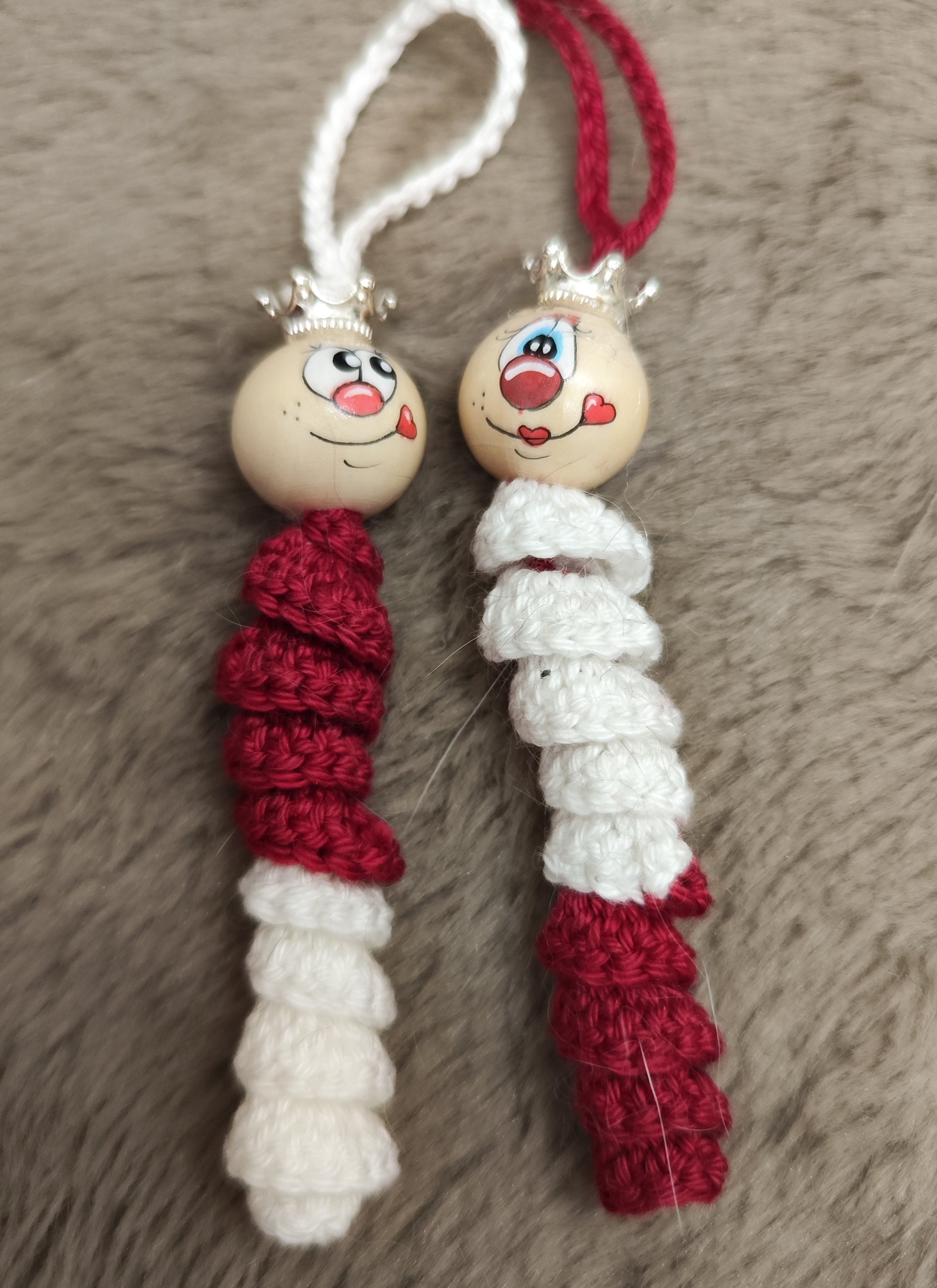 ❤️ Herzkönig & Herzkönigin – Das königliche Sorgenwürmchen-Set fürs Herz