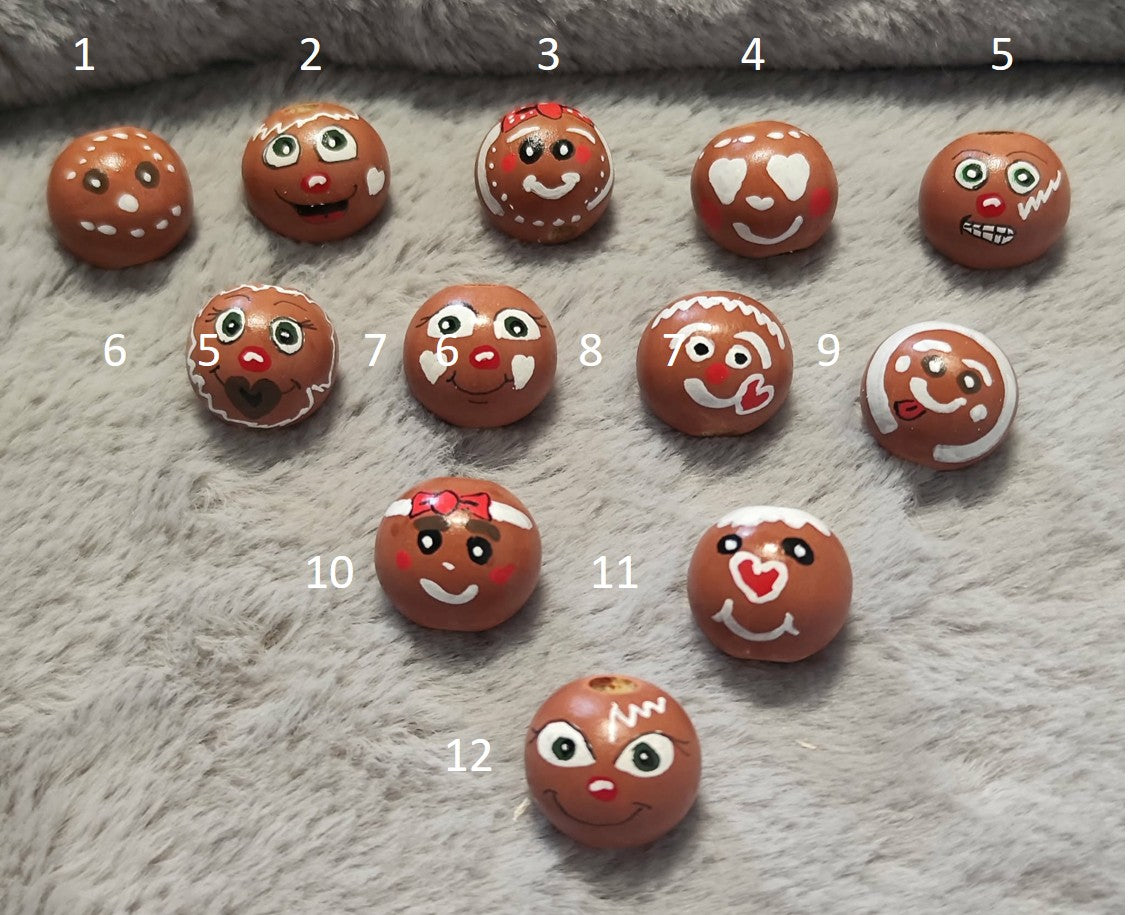 Lebkuchenköpfchen Edition 2.0 – Handbemalte Holzköpfchen | Noch mehr Details, noch mehr Charakter