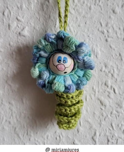 🌸 Crochet a tufted flower – Crochet pattern for advanced crocheters (PDF) 🌸