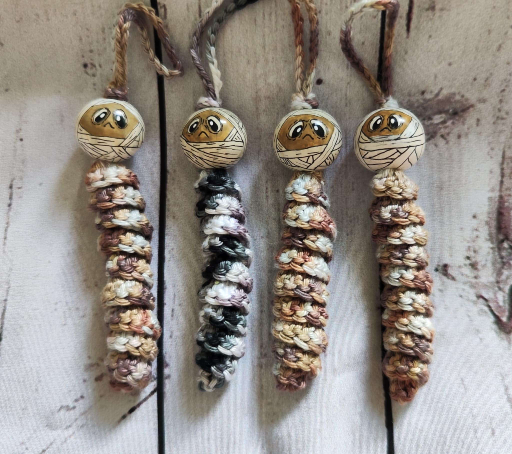 🕸️ Entangled &amp; Enchanted – The Mummy Worry Worm — brown left