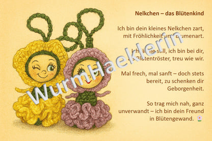 Carnation - Worry Worm Card