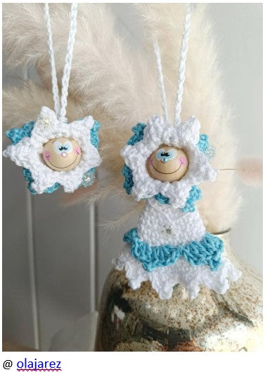 Ice Flower Crochet Pattern German Worry Worm