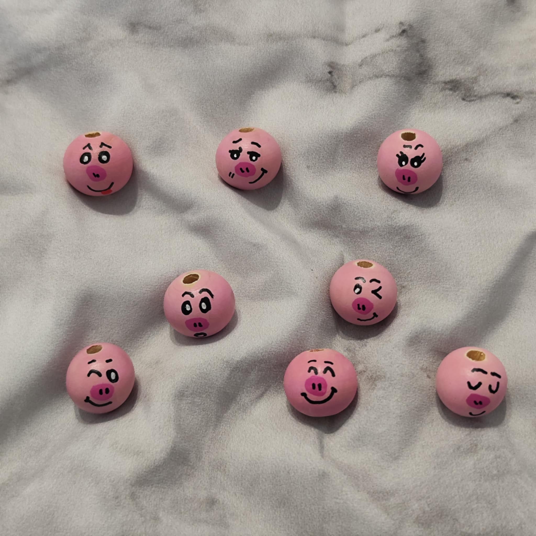 🐽 9er-Set Schweinchen – neue Gesichtsausdrücke, neue Glücksbringer! Set 2