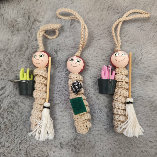 Reinigungskraft-Sorgenwürmchen – Für alle Sauberkeitsfans! 🧹🧼✨