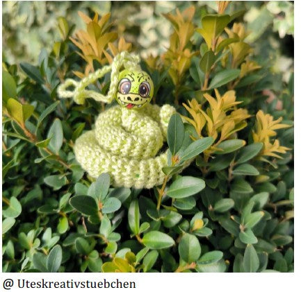 🧶 Häkelanleitung: Baumpython – geheimnisvoll, elegant & faszinierend